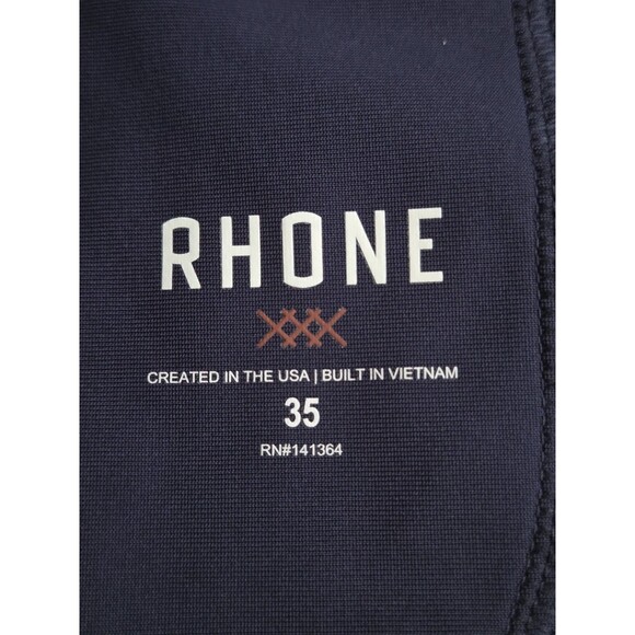 Rhone Commuter Pants Men's 35x30 Navy Blue Performance Stretch Chino COM-171 - Picture 7 of 8
